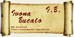 Ivona Bucalo vizit kartica